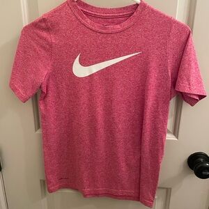 Nike Kids Heathered red Short Sleeve Tee